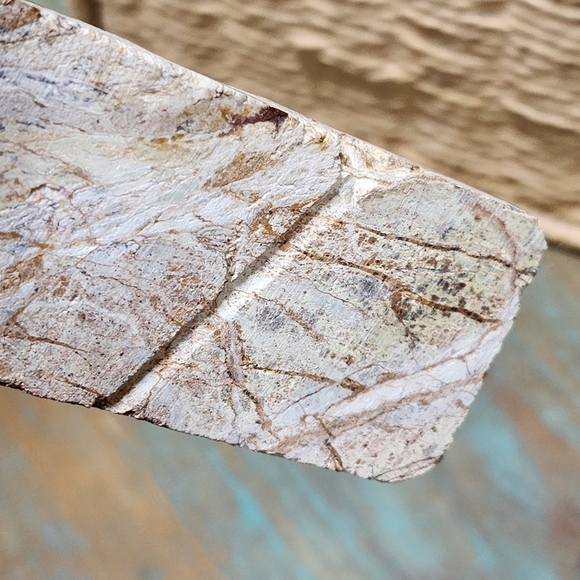 Stone twine wrapped cross wall shelf mantle decor faith religious God - Picture 8 of 8